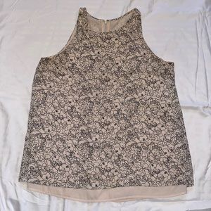 Cream Floral blouse